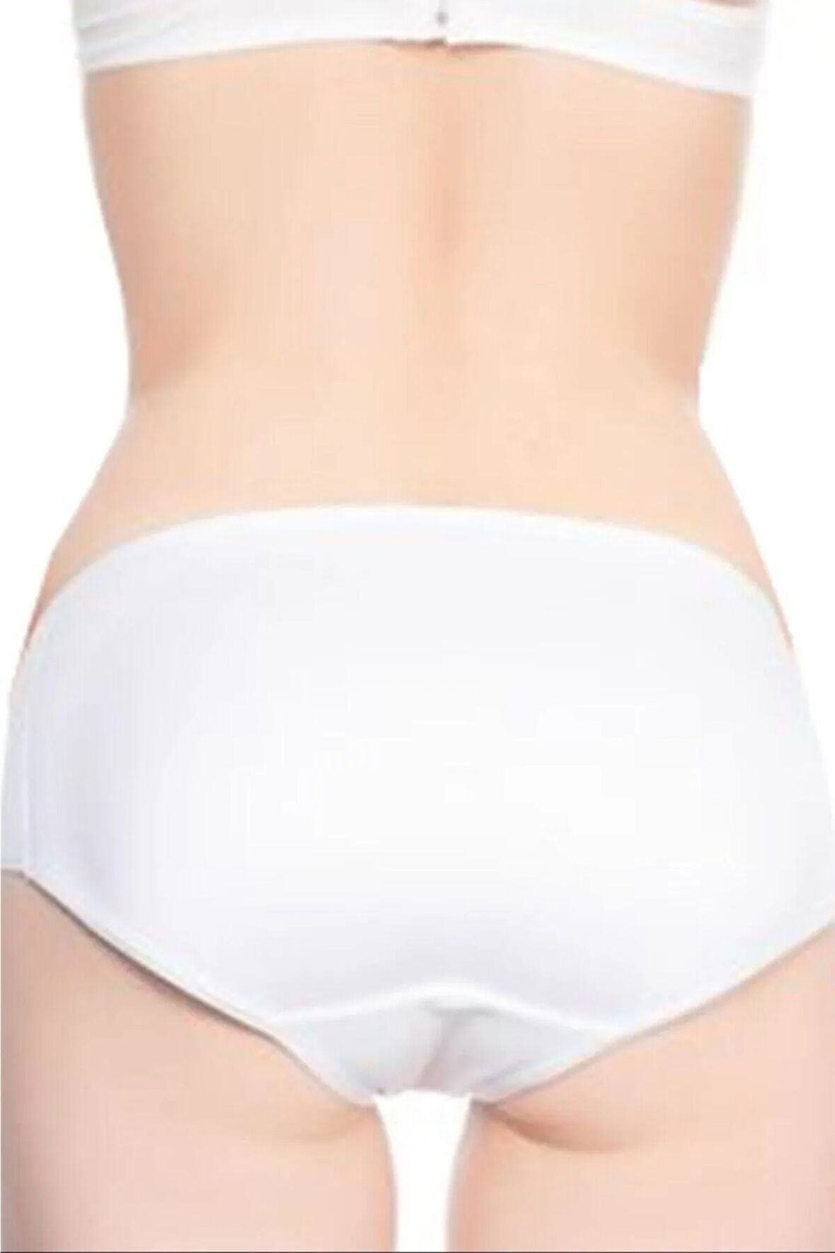 Kadın Beyaz Slip Pop Up Külot Korse