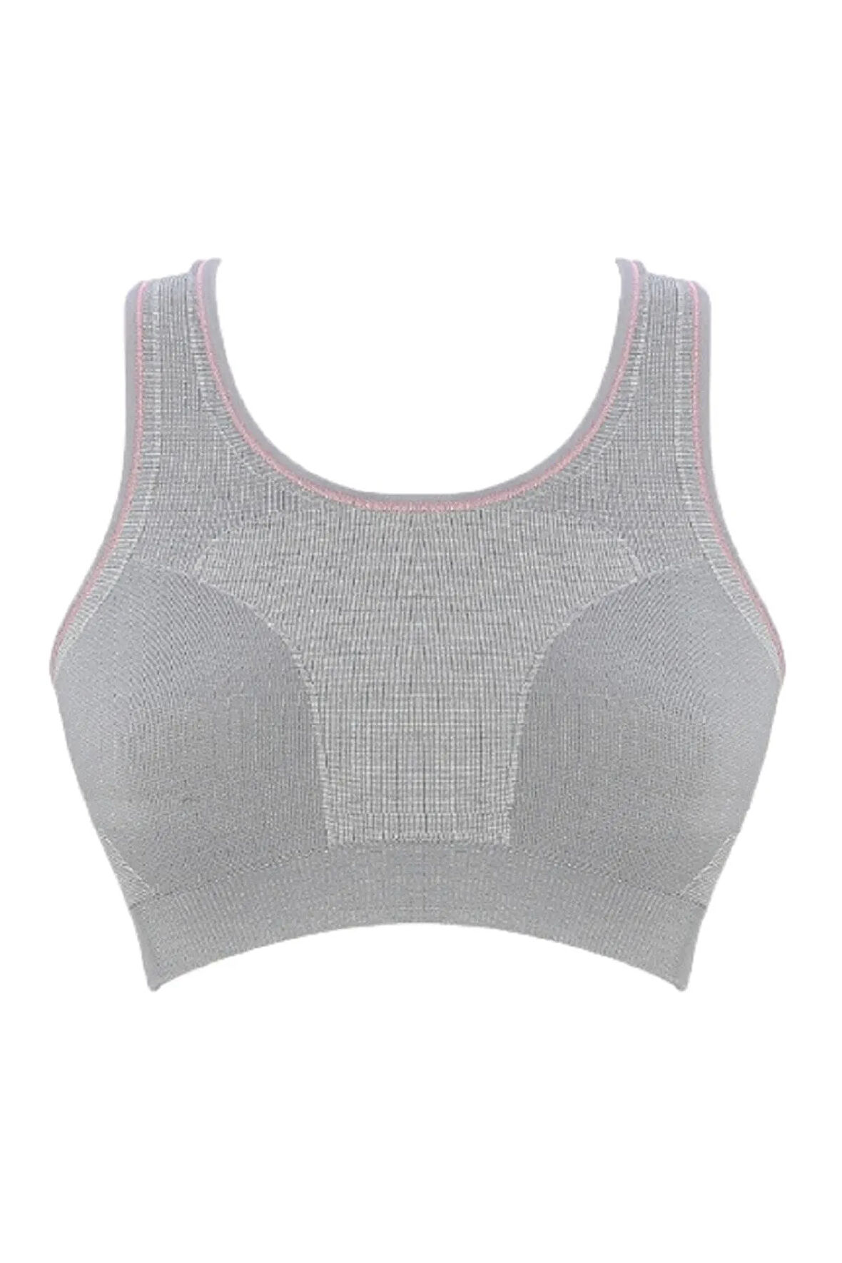 Çift Kat Sporcu Toparlayıcı Büstiyer Sütyen Gri 4026