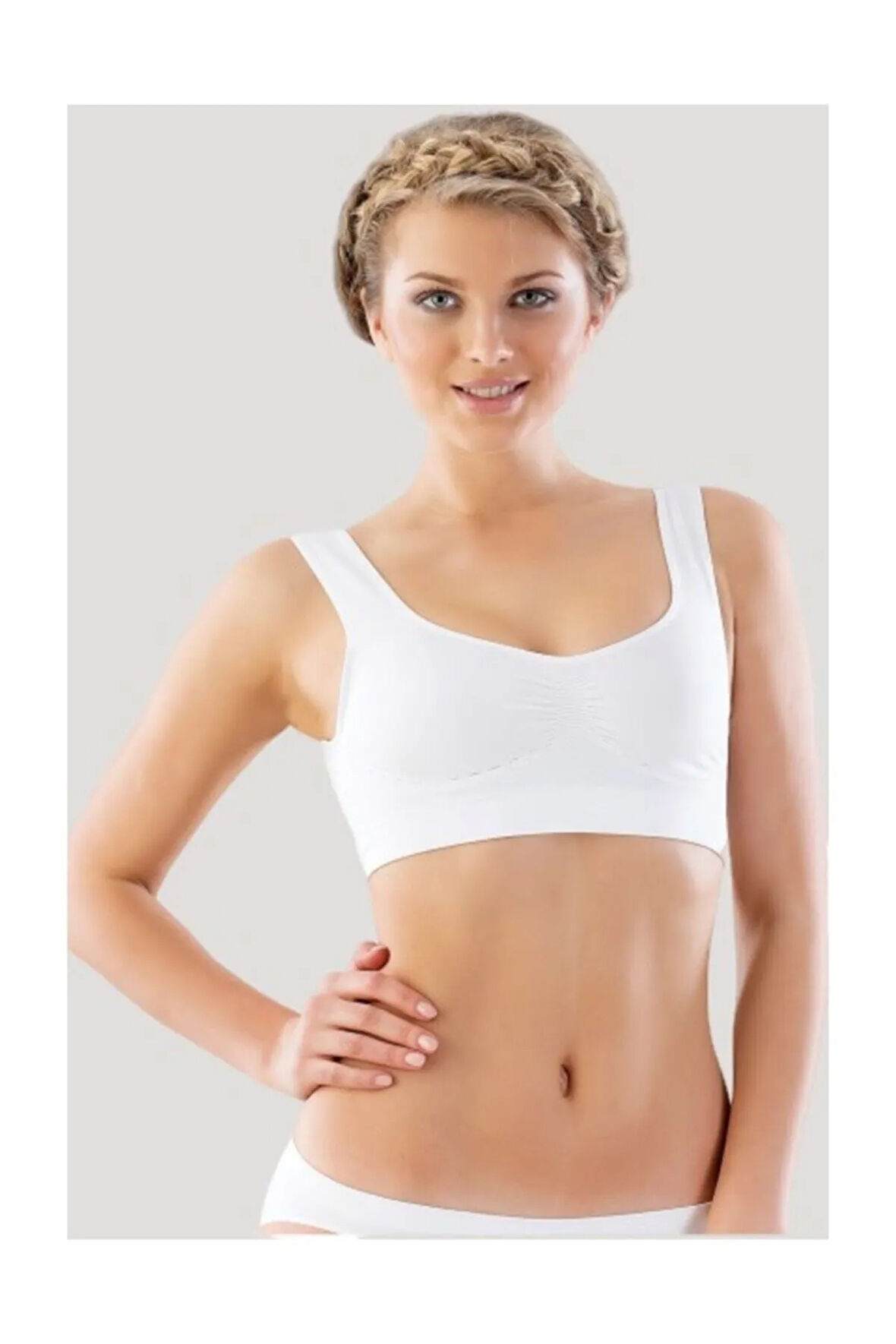 Seamless Dekolte Toparlayıcı Sütyen Beyaz 4015