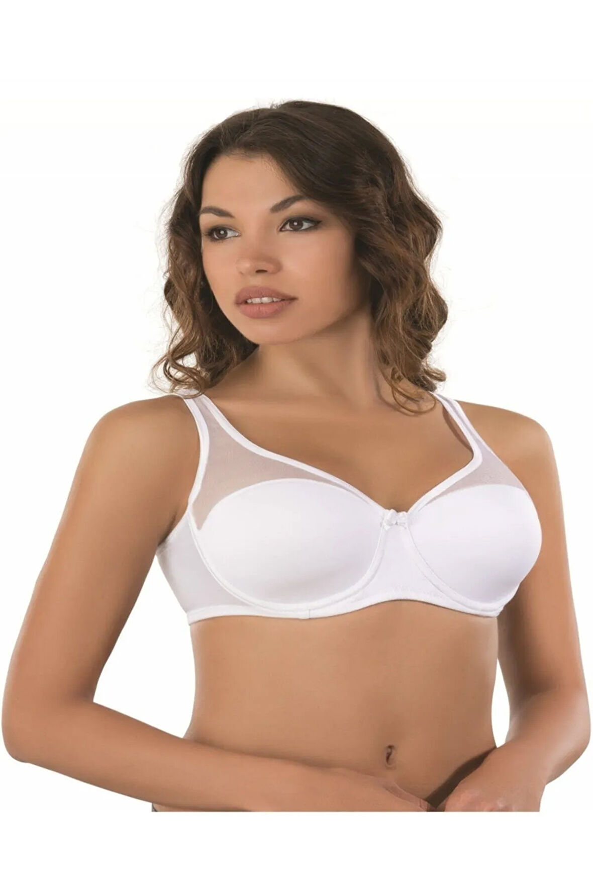 Pedli Destekli Balenli Toparlayıcı Sütyen Beyaz 167b