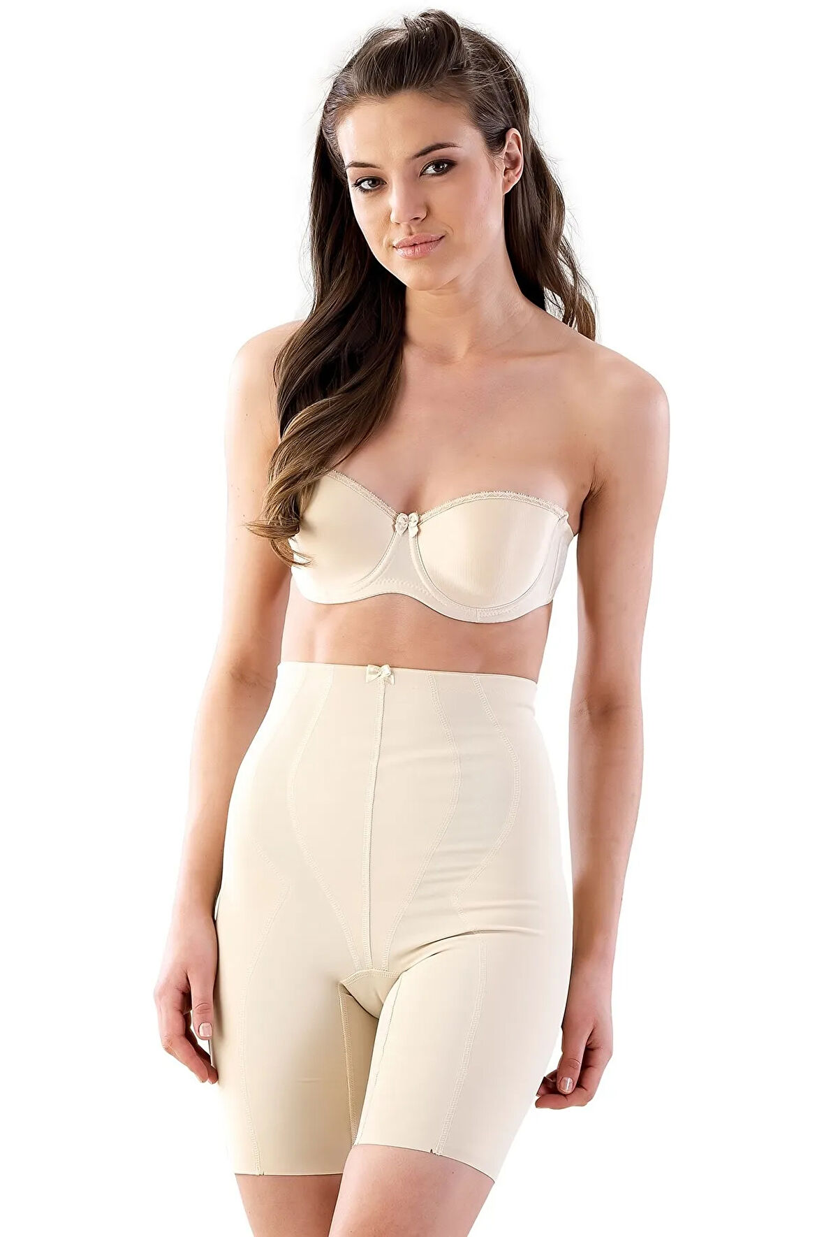 2814 İz Yapmaz Toparlayıcı Boxer Lohusa Korse Beyaz