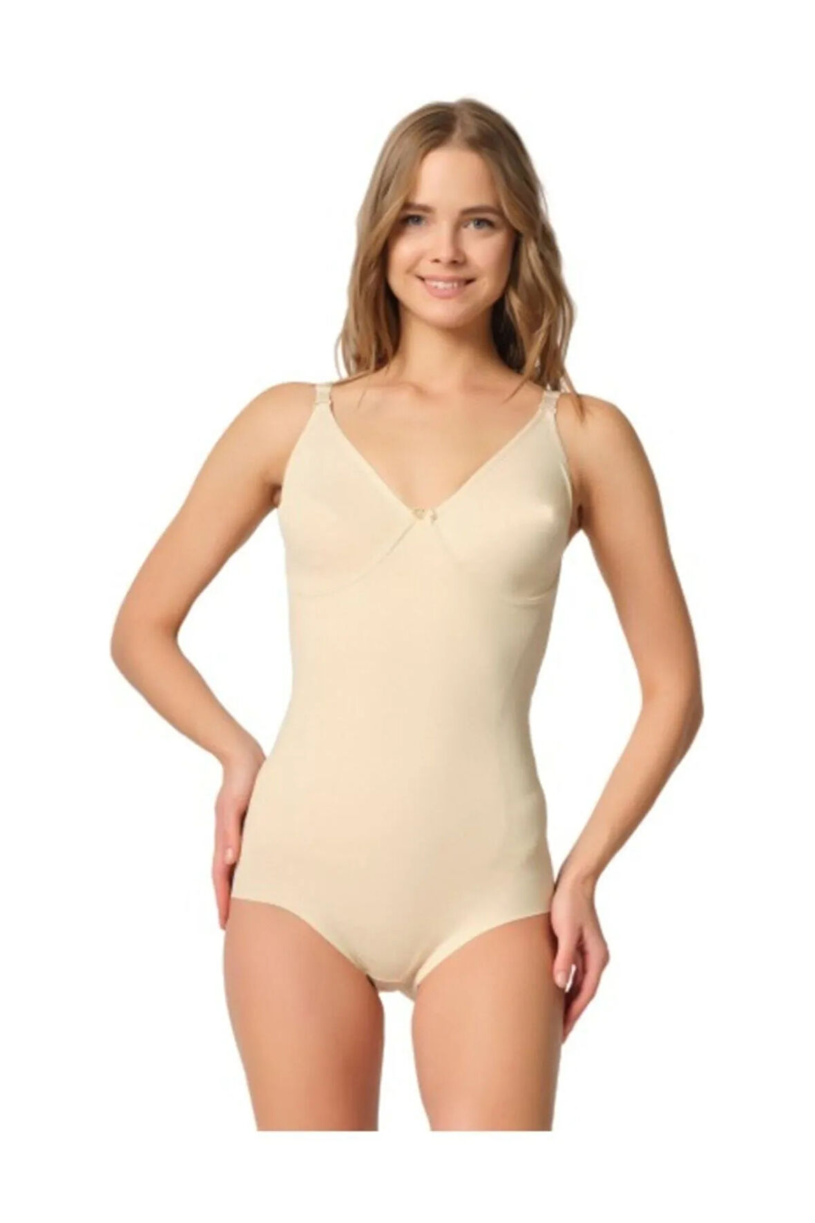 Lazer Kesim Çift Kat Slip Boy Korse Ten 2821