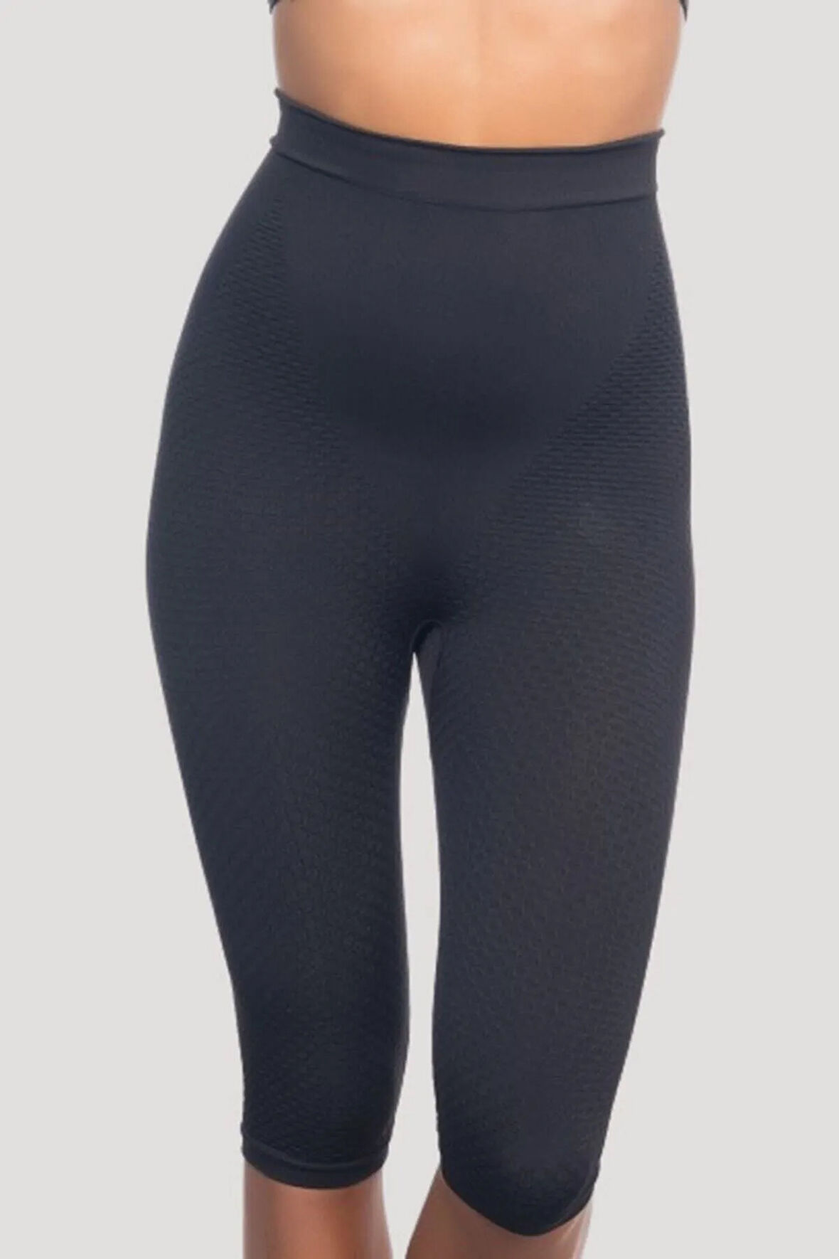 Kadın Siyah Selülit Önleyici Paçalı Boxer Korse 2040