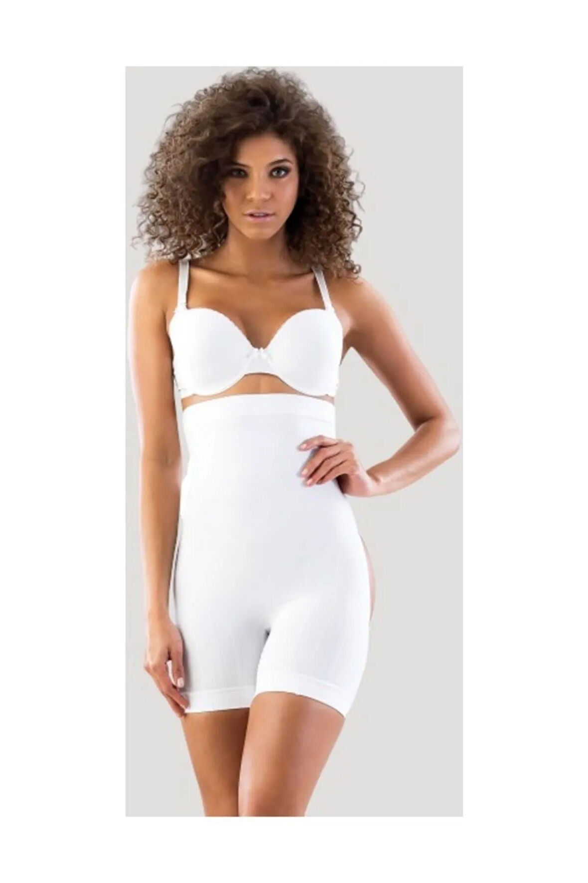 Toparlayıcı Boxer Korse Beyaz 2033