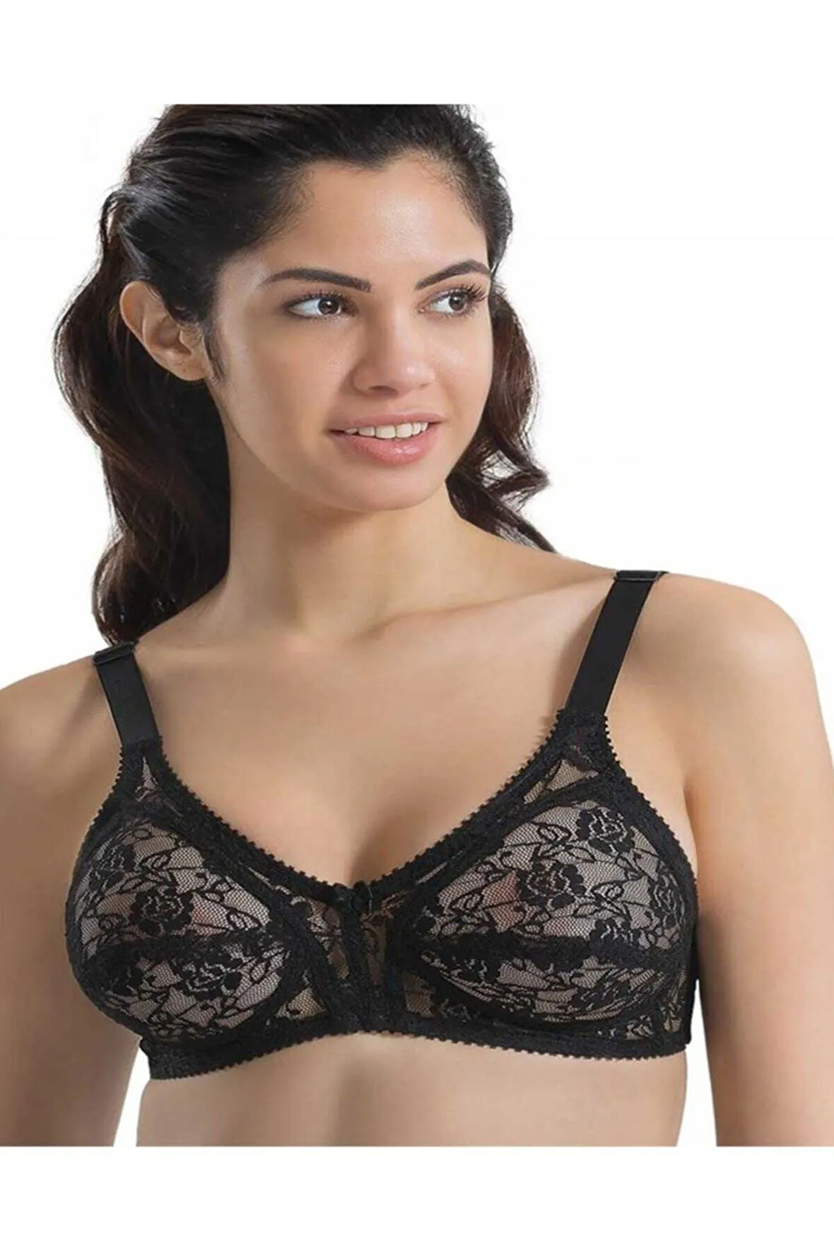 Mınımızer Dantelli Toparlayıcı Sütyen Beyaz 145b