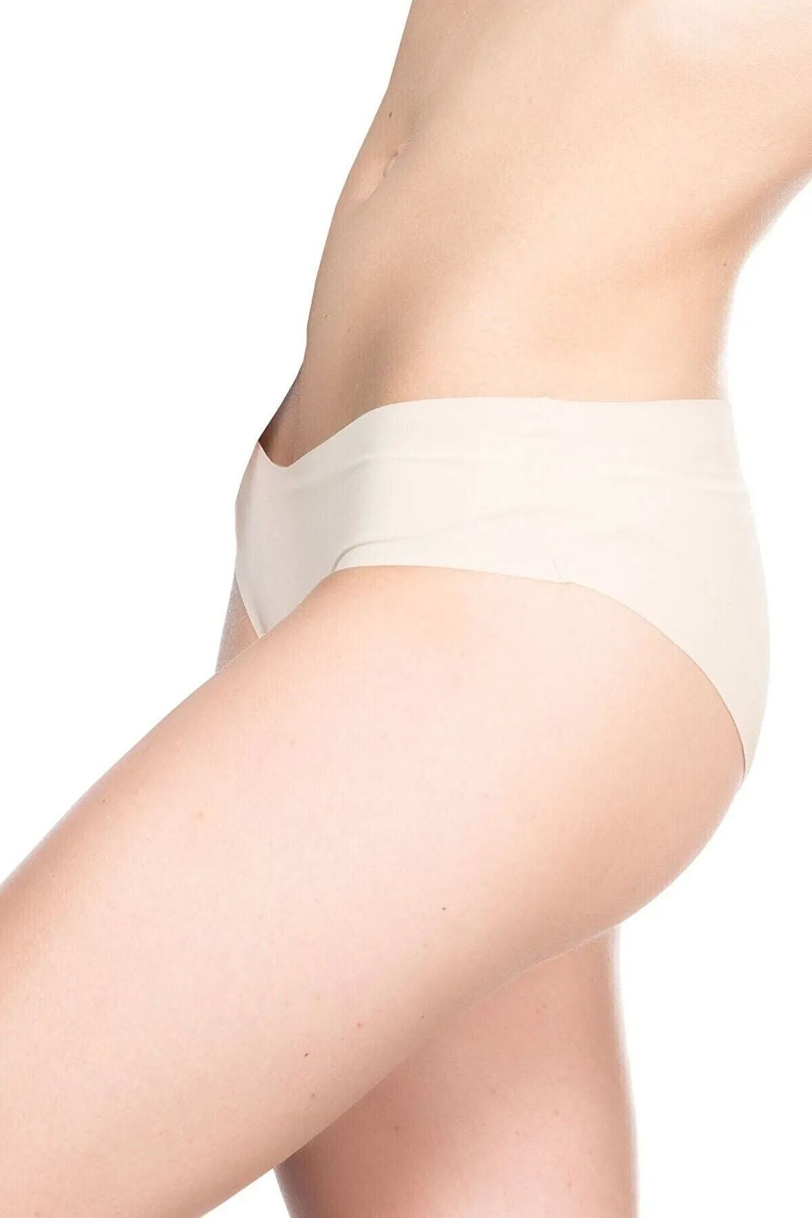 Kadın Ten Lazer Kesim Slip Korse 2818