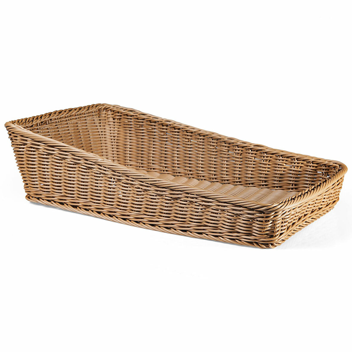 Biradlı A.Büfe Plastik Dikdörtgen Sepet 30X50X7/16