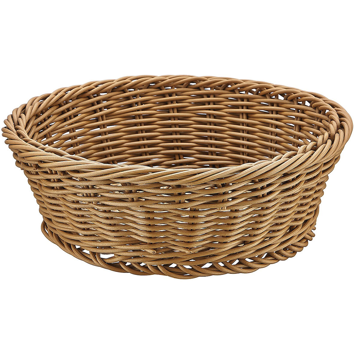 Biradlı Plastik Yuvarlak Sepet 21X21X7