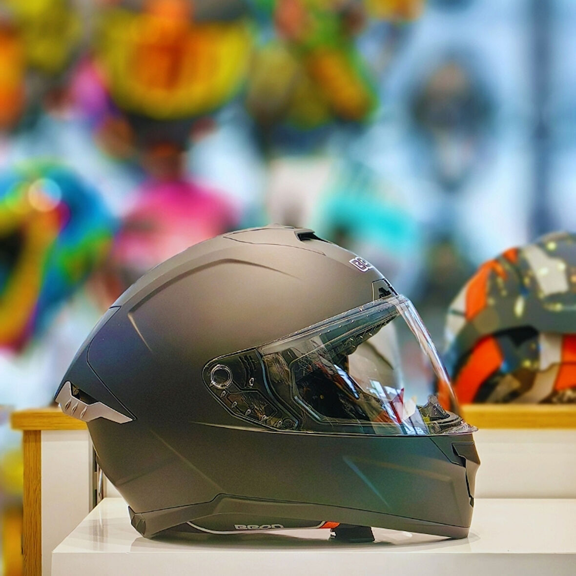 Beon B-507 Full Face Motosiklet Kaskı FF07 Mat Siyah