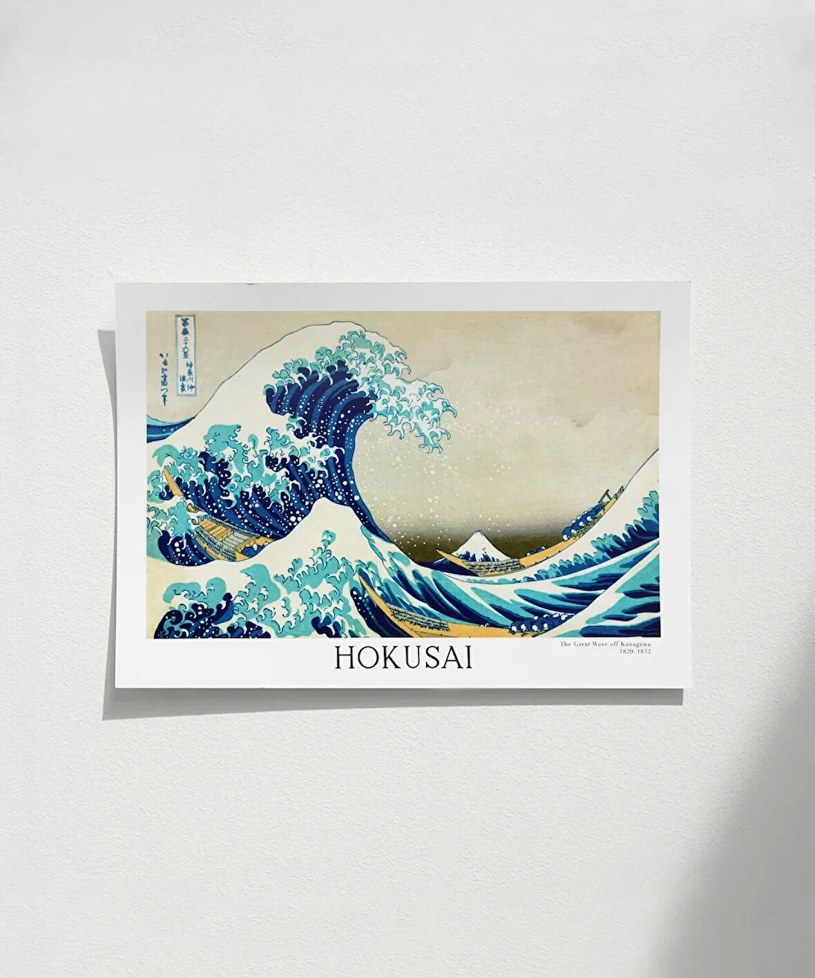 Çerçevesiz Poster Hokusai Kanagawa Açıklarında Büyük Dalga
