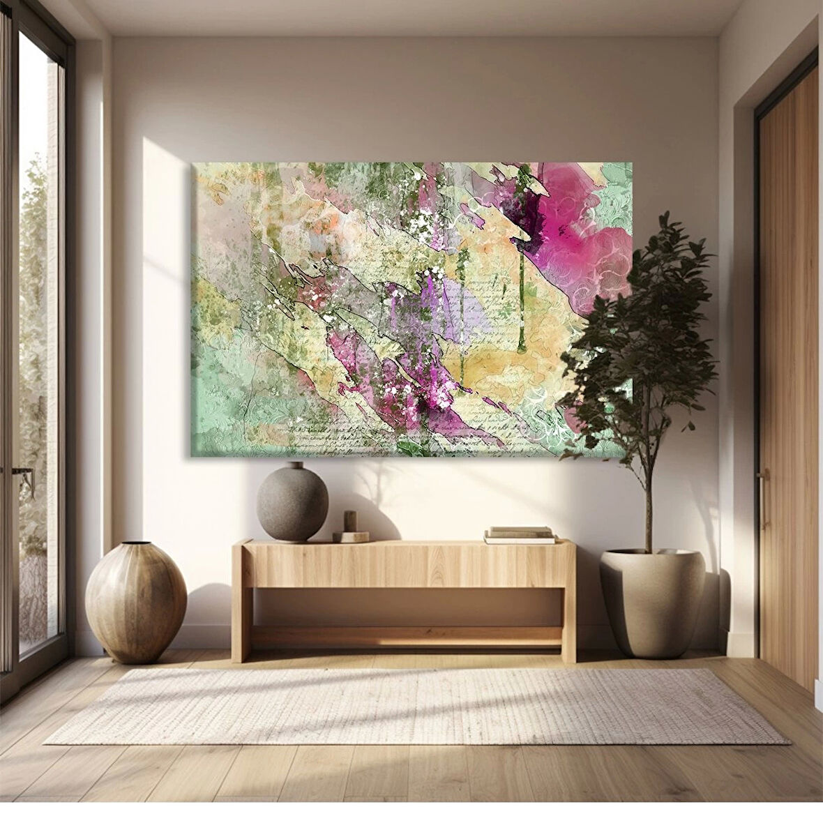 Antik Harita Kanvas Tablo