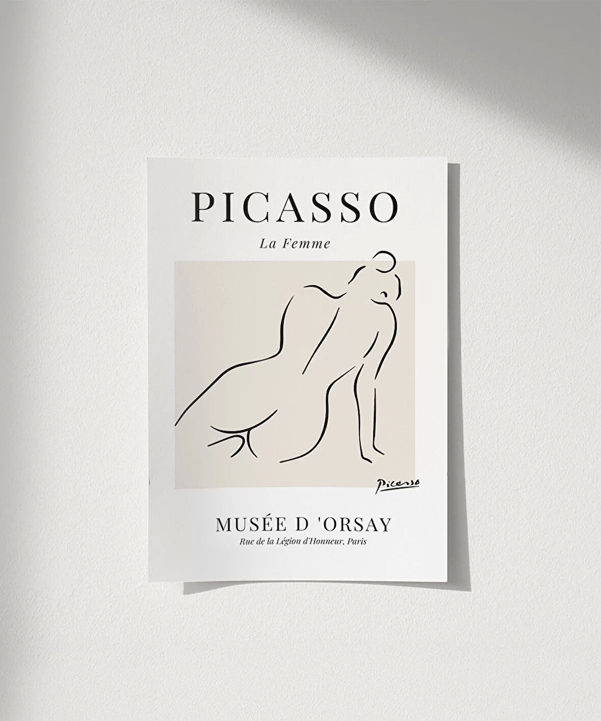 Çerçevesiz Poster Picasso La Femme