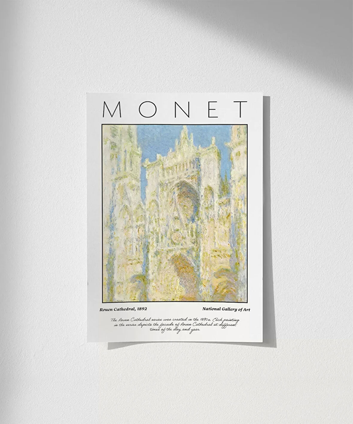 Çerçevesiz Poster Claude Monet Rouen Katedrali
