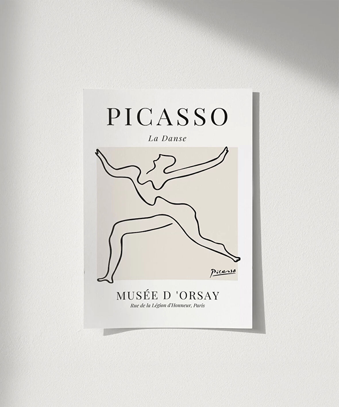 Çerçevesiz Poster Sanatsal Minimalizm