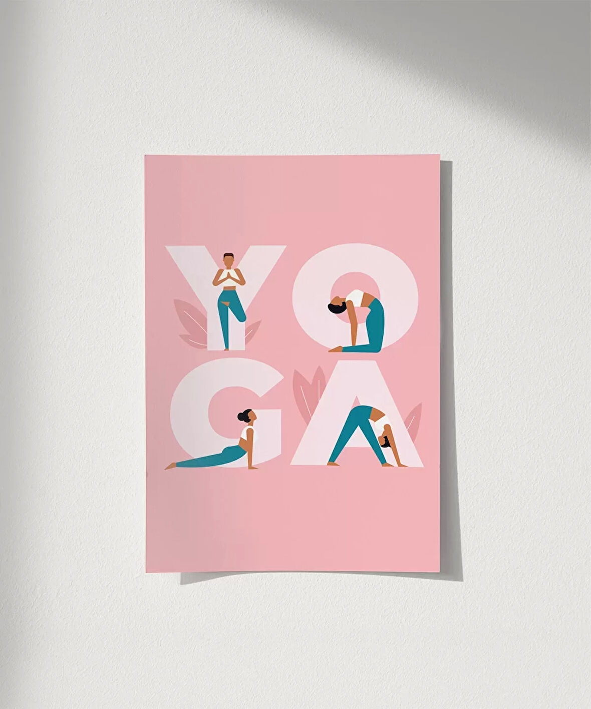 Çerçevesiz Poster Y harfinden Z’ye Yoga