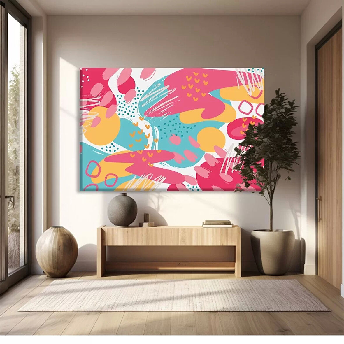 Renk Festivali Kanvas Tablo