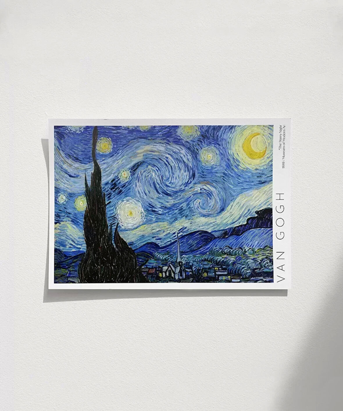 Çerçevesiz Poster Vincent Van Gogh Yıldızlı Geceler