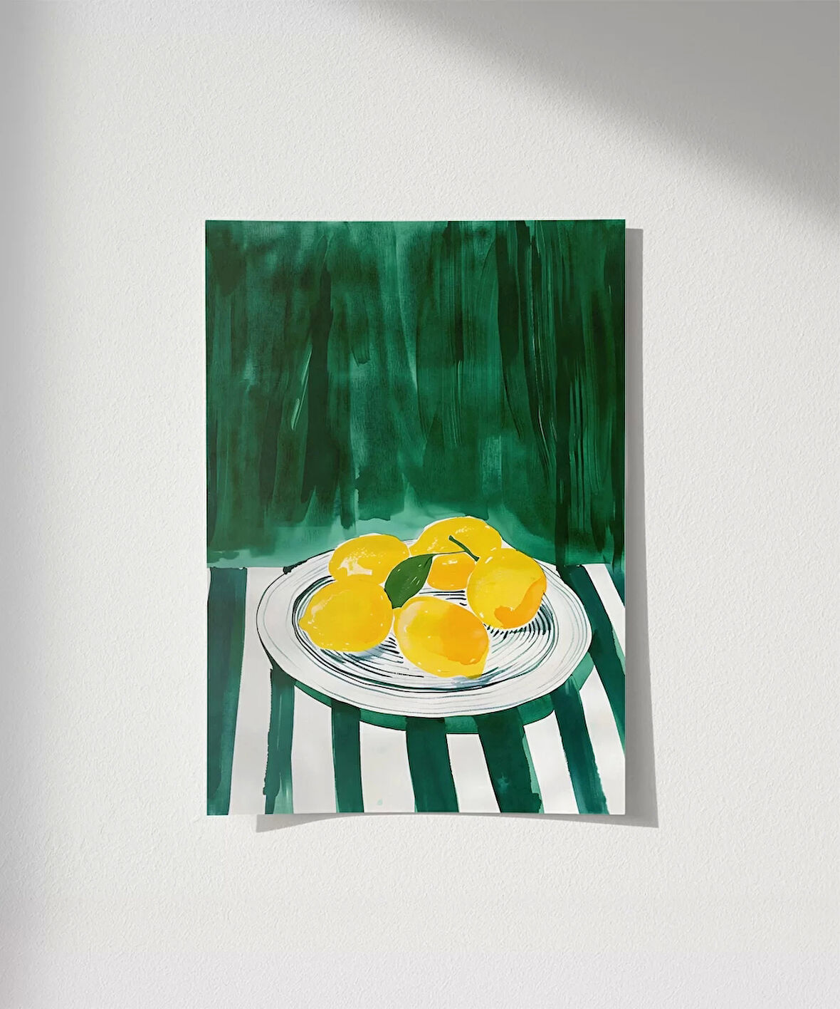 Çerçevesiz Poster Yeşil Bahçeden Bir Kesit