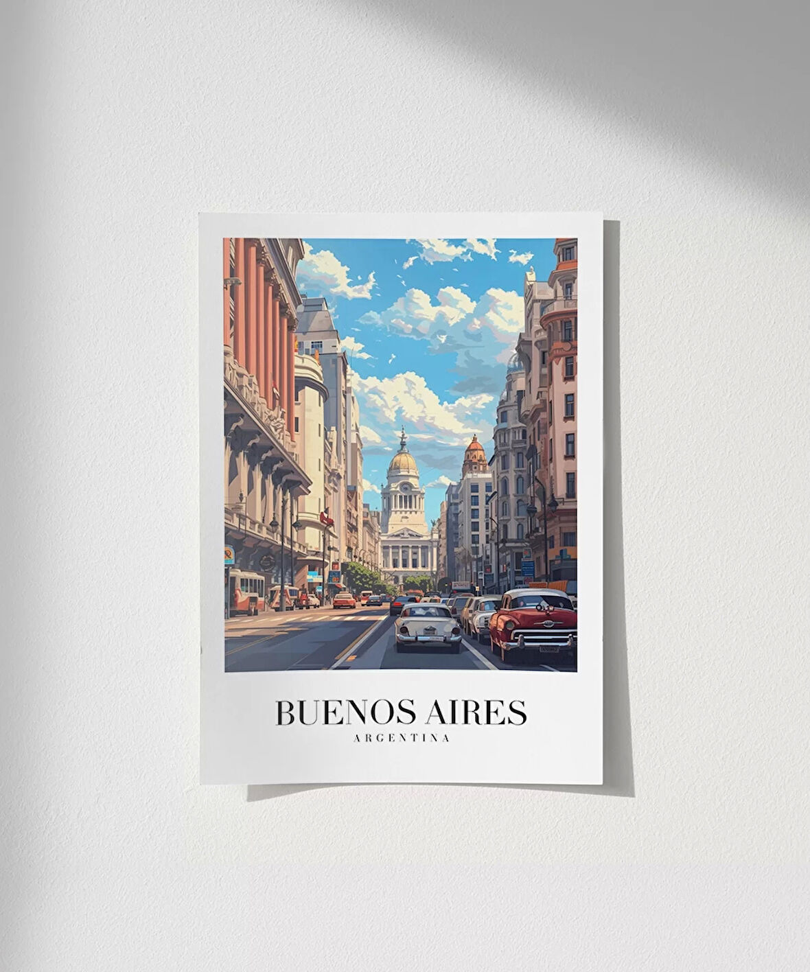 Çerçevesiz Poster Tarihi Buenos Aires Manzarası
