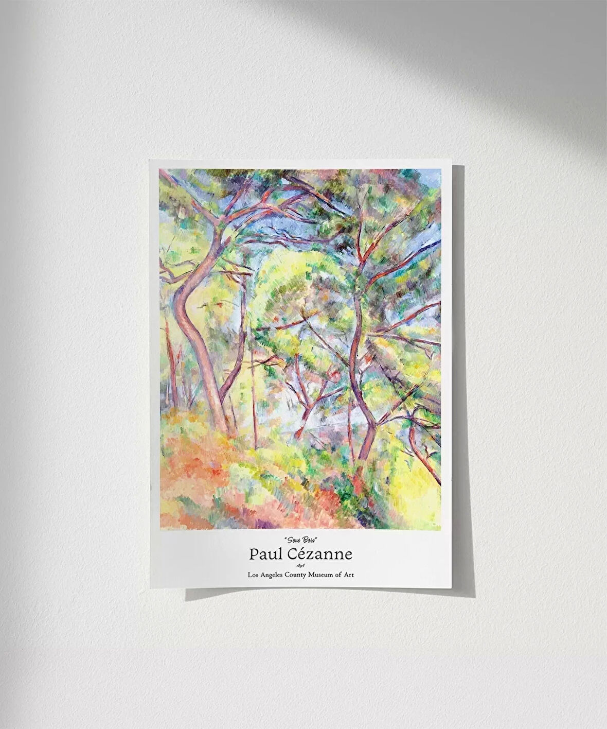 Çerçevesiz Poster Paul Cézanne Sous Bois