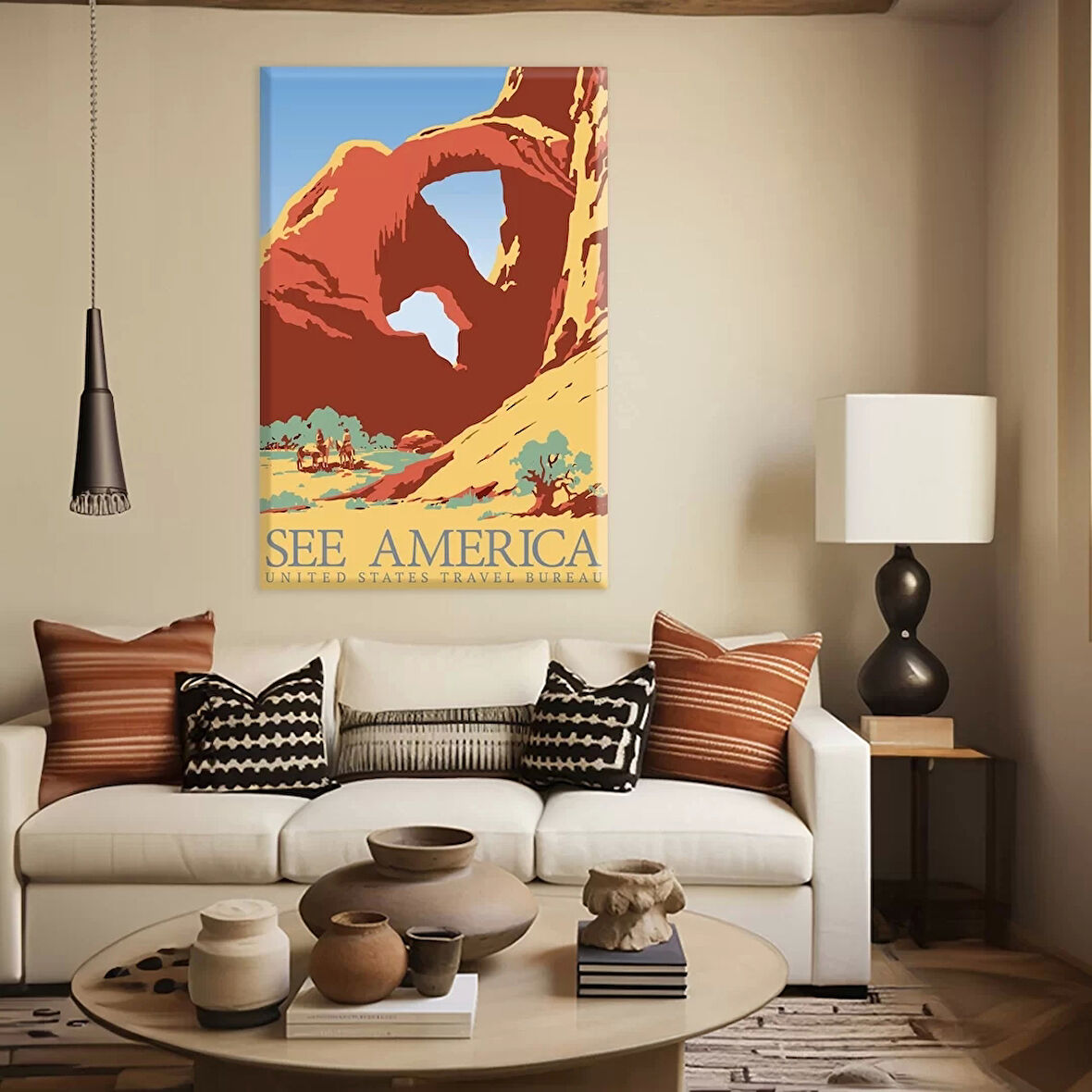 Amerika'nın Manzaraları Kanvas Tablo