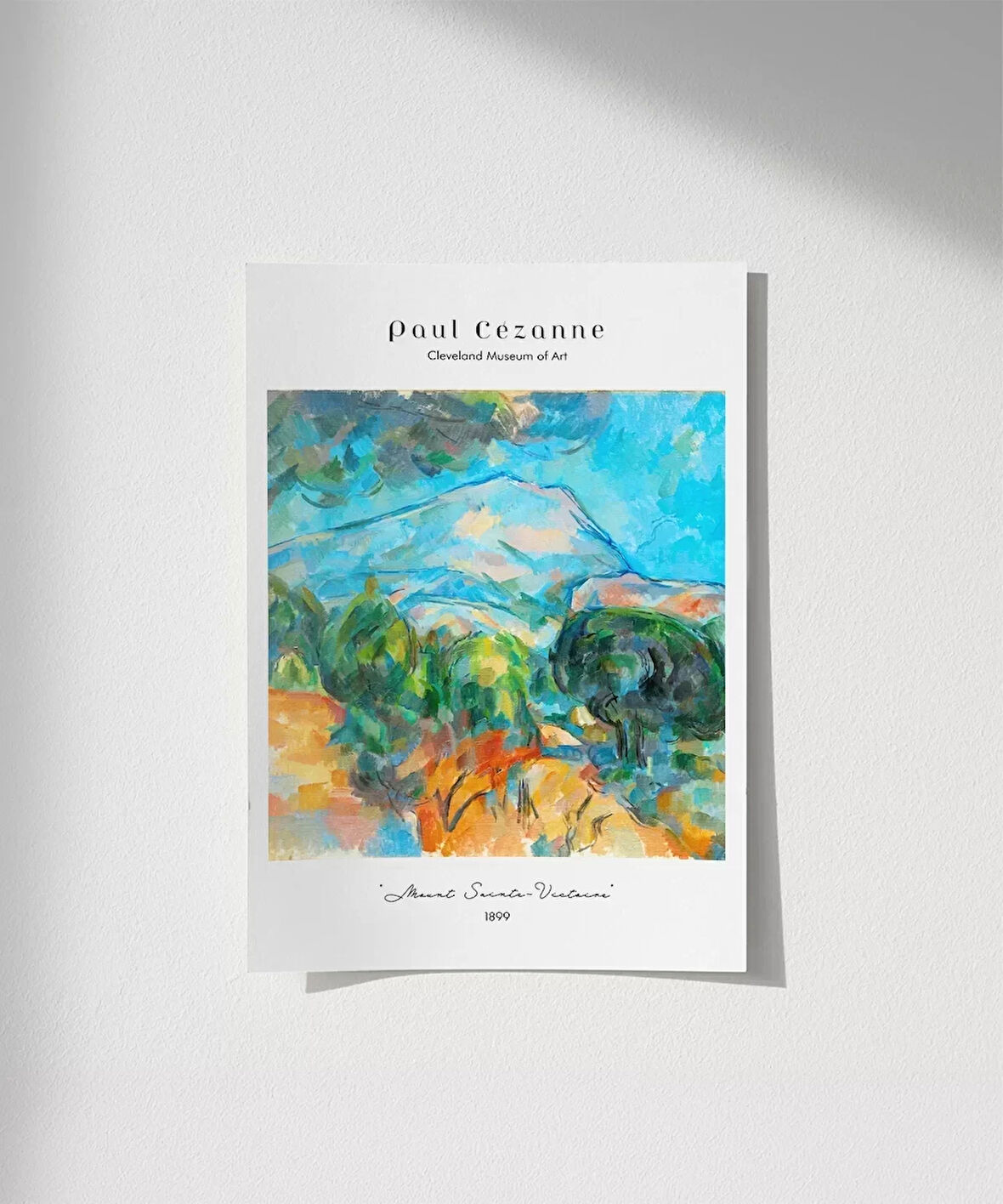 Çerçevesiz Poster Paul Cézanne Sainte-Victoire Dağı