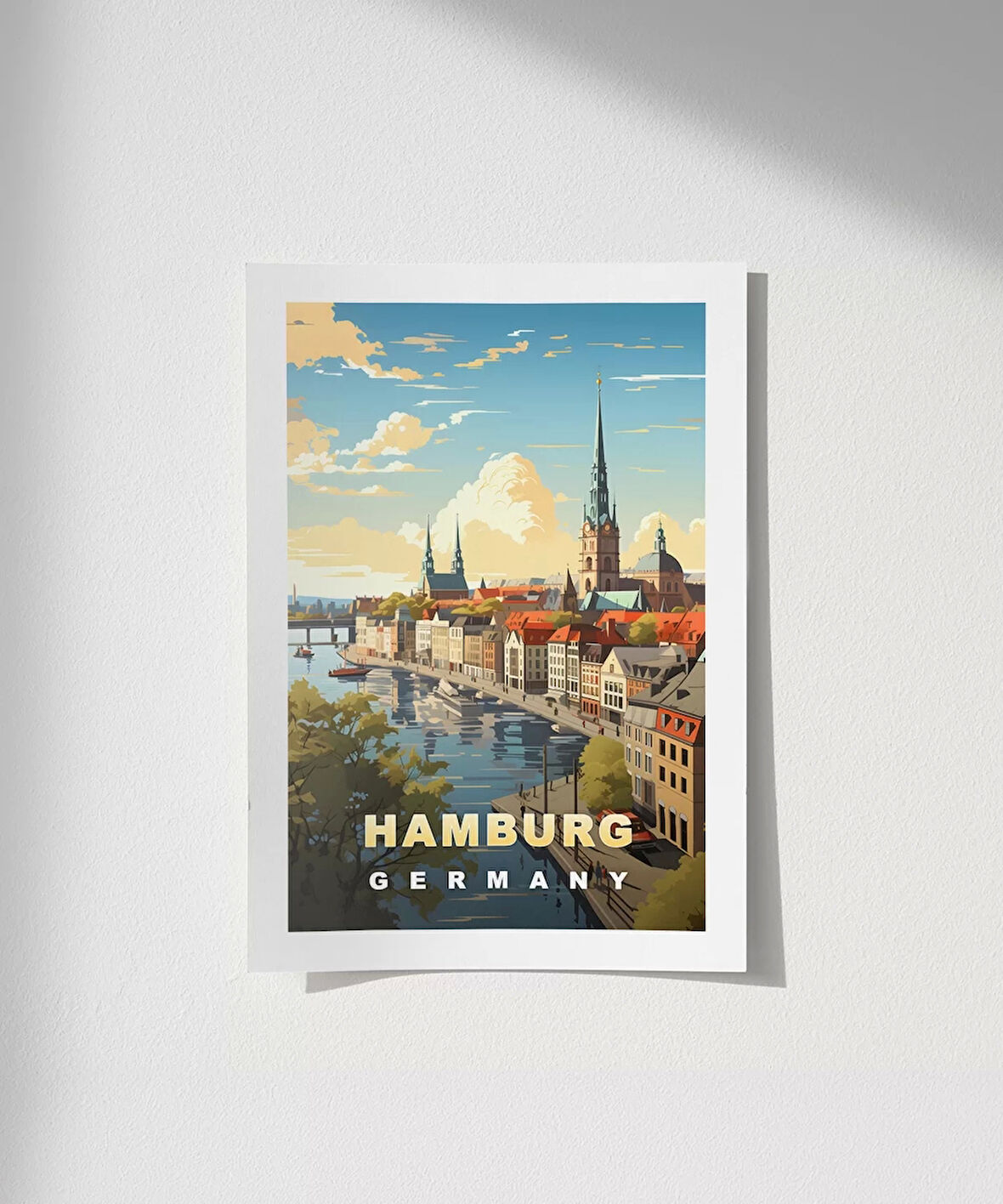 Çerçevesiz Poster Kuzeyin İncisi Hamburg