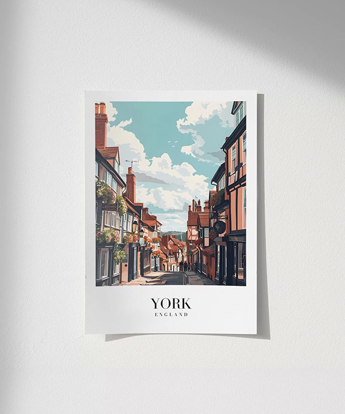 Çerçevesiz Poster York Tarihi Sokakları