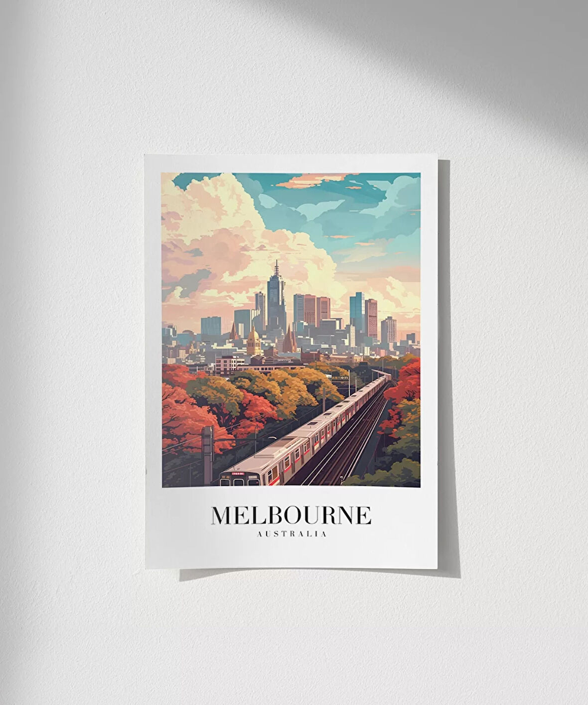 Çerçevesiz Poster Melbourne Tren İstasyonu
