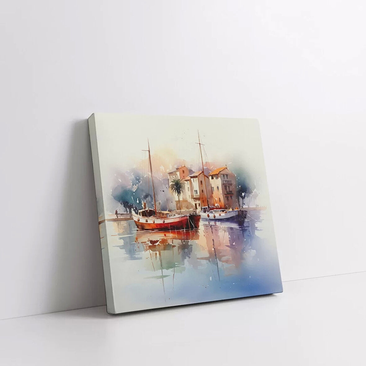 Rıhtımda Yansımalar Kanvas Tablo