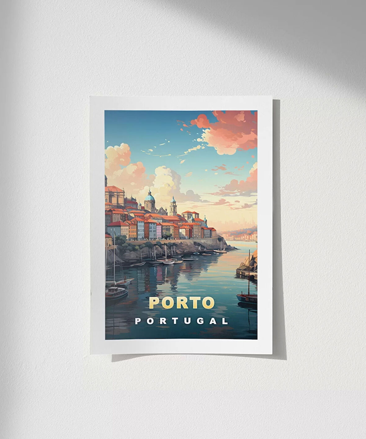 Çerçevesiz Poster Porto'nun Renkli Tepeleri
