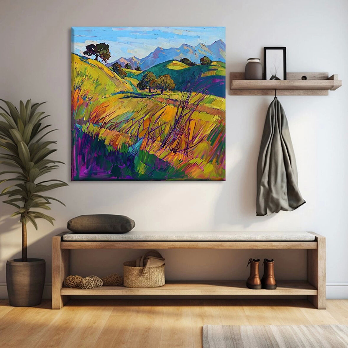 Dağların Ötesi Kanvas Tablo