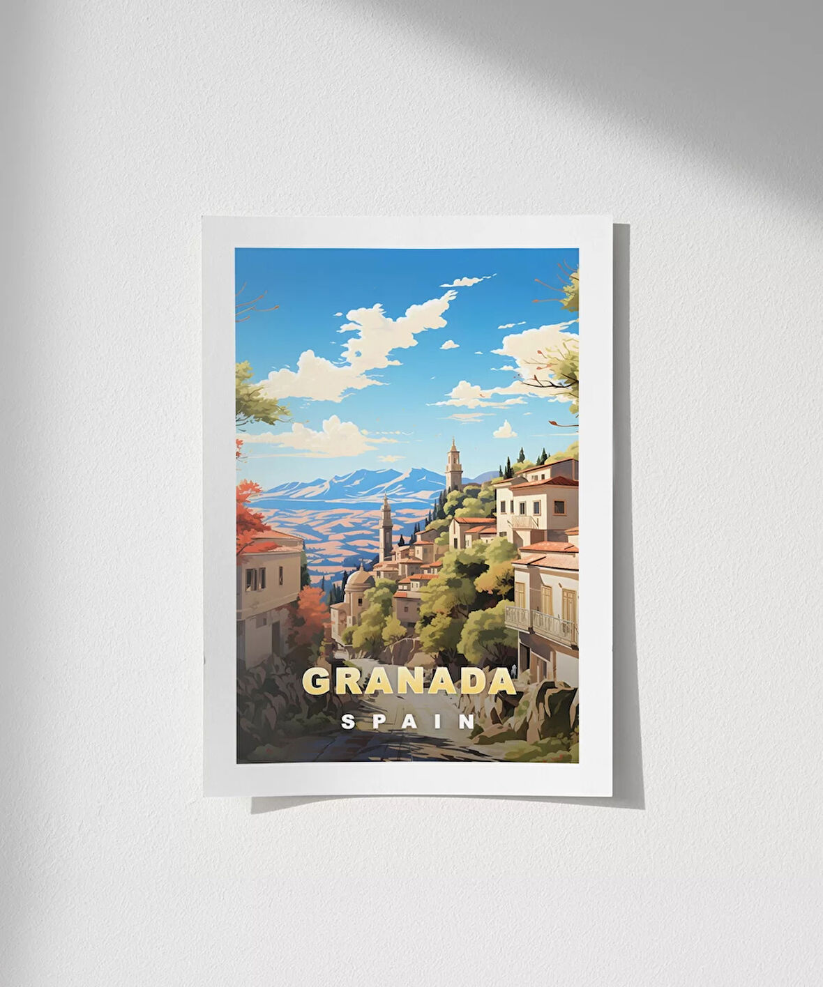 Çerçevesiz Poster Granada'nın Gizemli Güzelliği