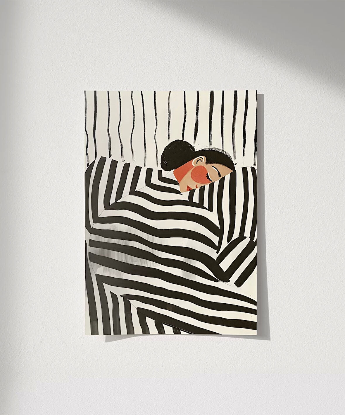 Çerçevesiz Poster Çizgisel Huzur