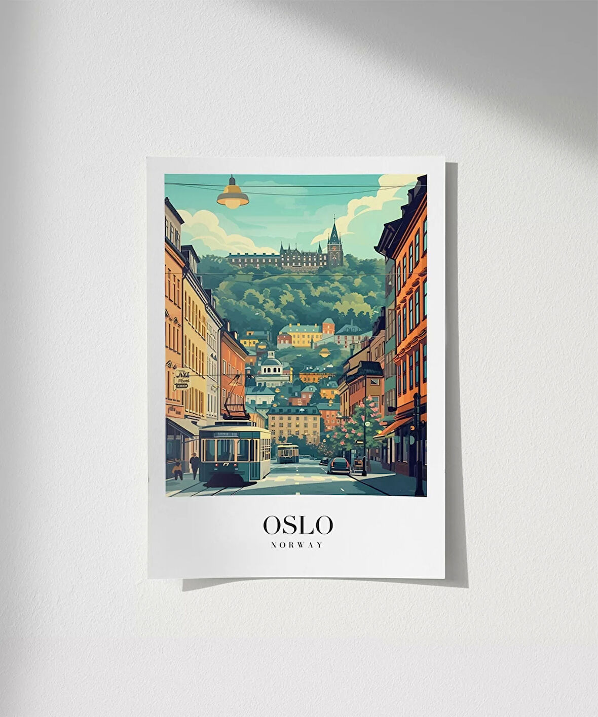Çerçevesiz Poster Oslo Kuzey'in Sakin Ritmi