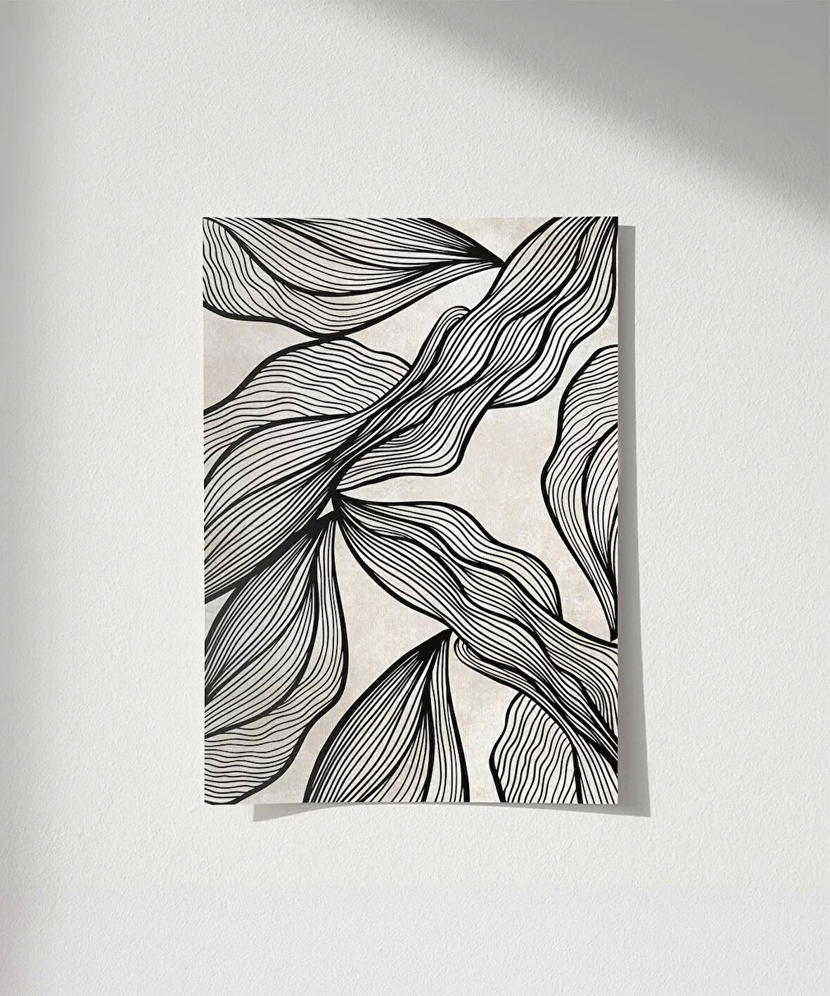 Çerçevesiz Poster Minimalist Doğa Çizgileri