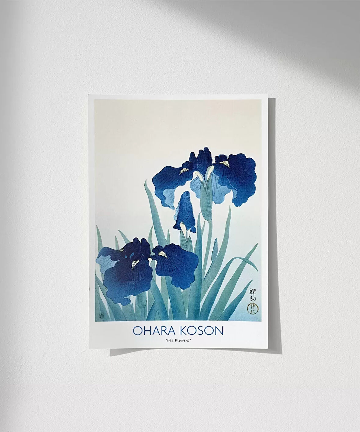 Çerçevesiz Poster Ohara Koson Süsen Çiçekleri 2