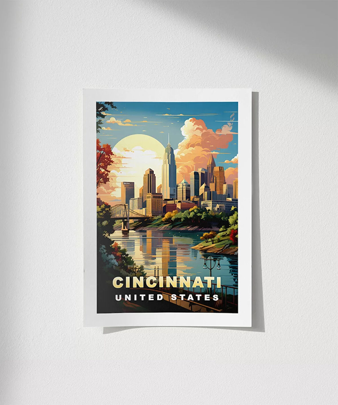 Çerçevesiz Poster Nehrin ve Güneşin Şehri