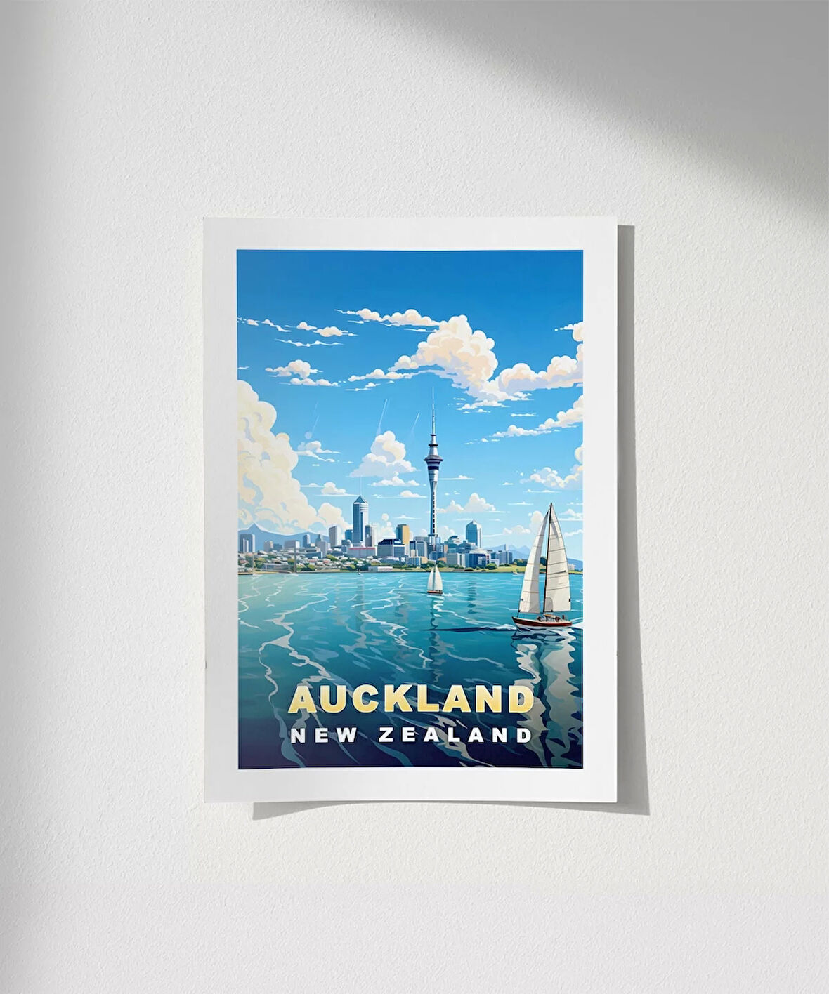 Çerçevesiz Poster Auckland Sanat Baskısı
