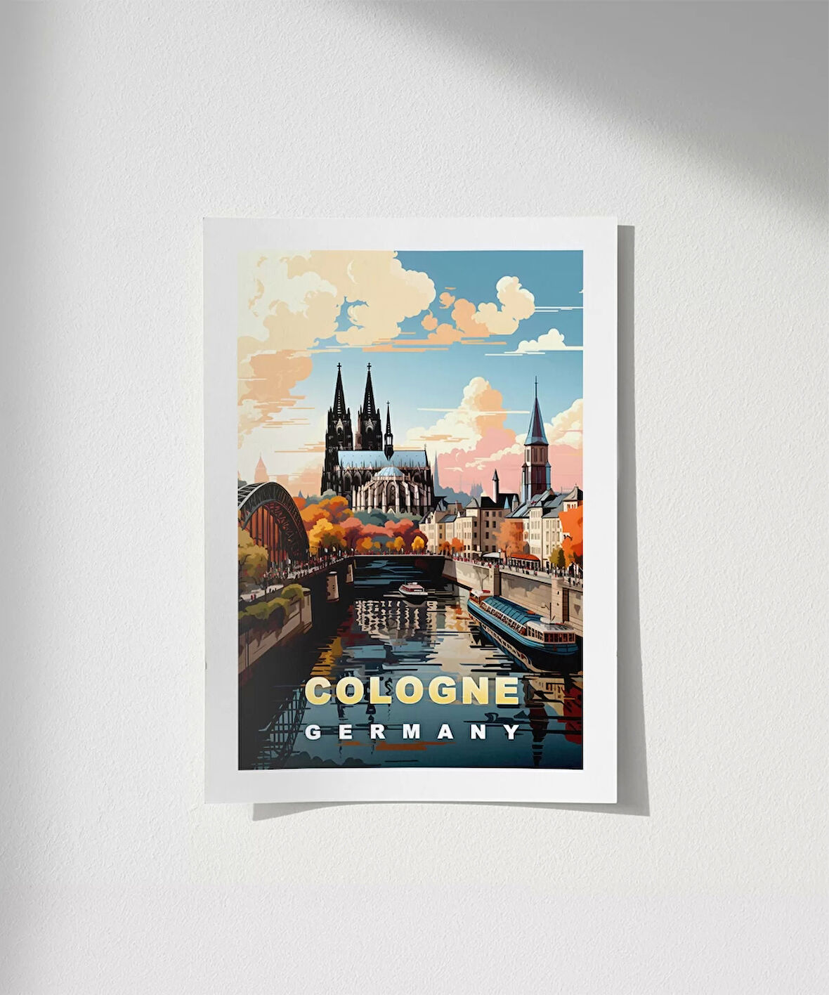 Çerçevesiz Poster Ren Nehri'nin İncisi