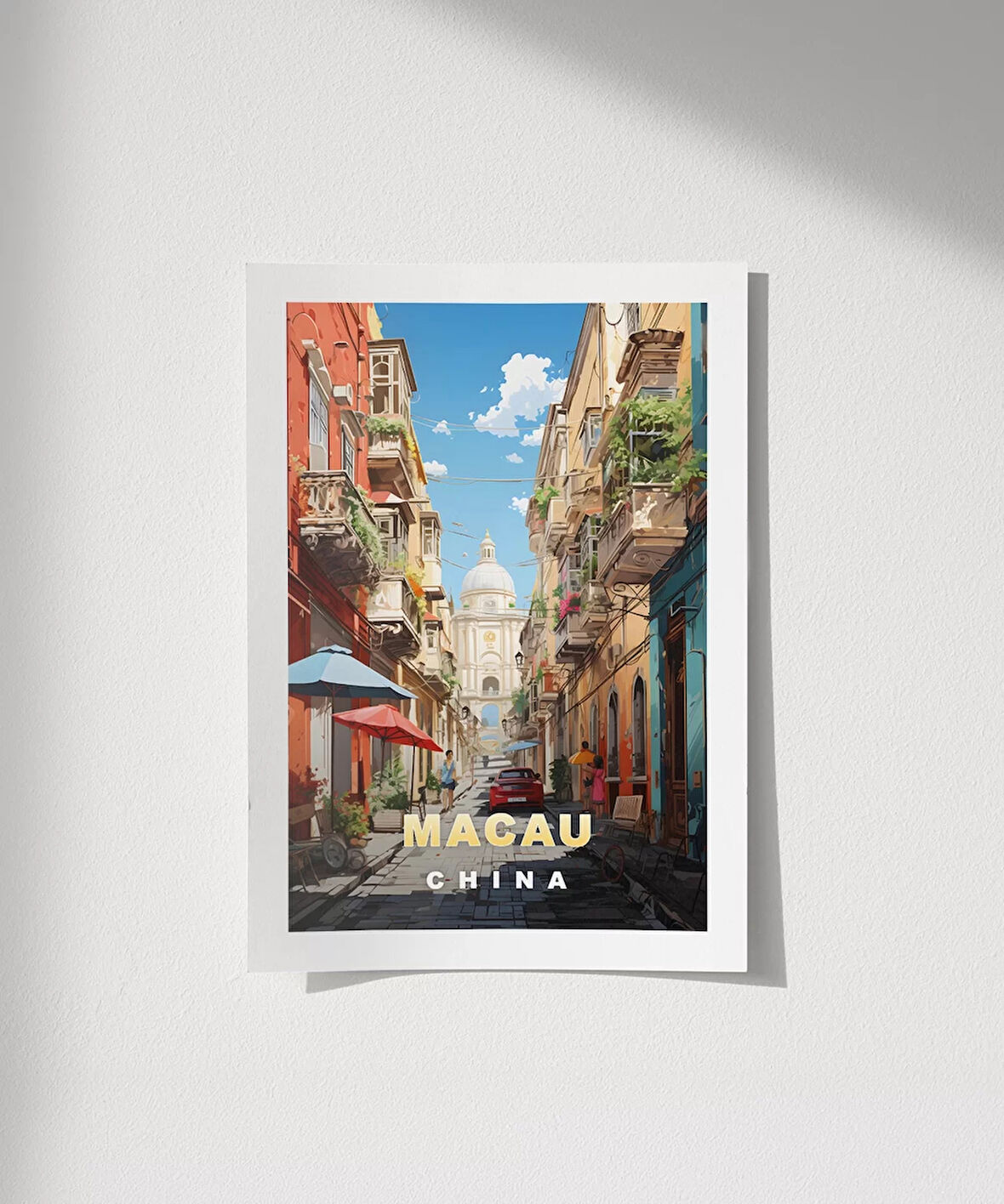 Çerçevesiz Poster Kopenhag Şehir Manzarası ve Refleksiyon