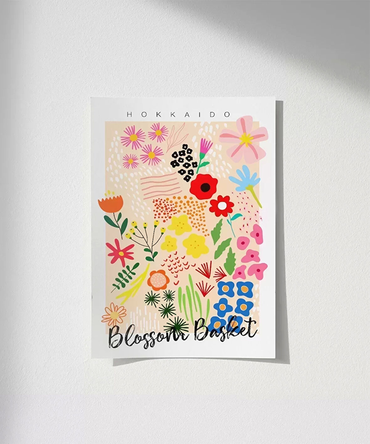 Çerçevesiz Poster Hokkaido Blossom Market