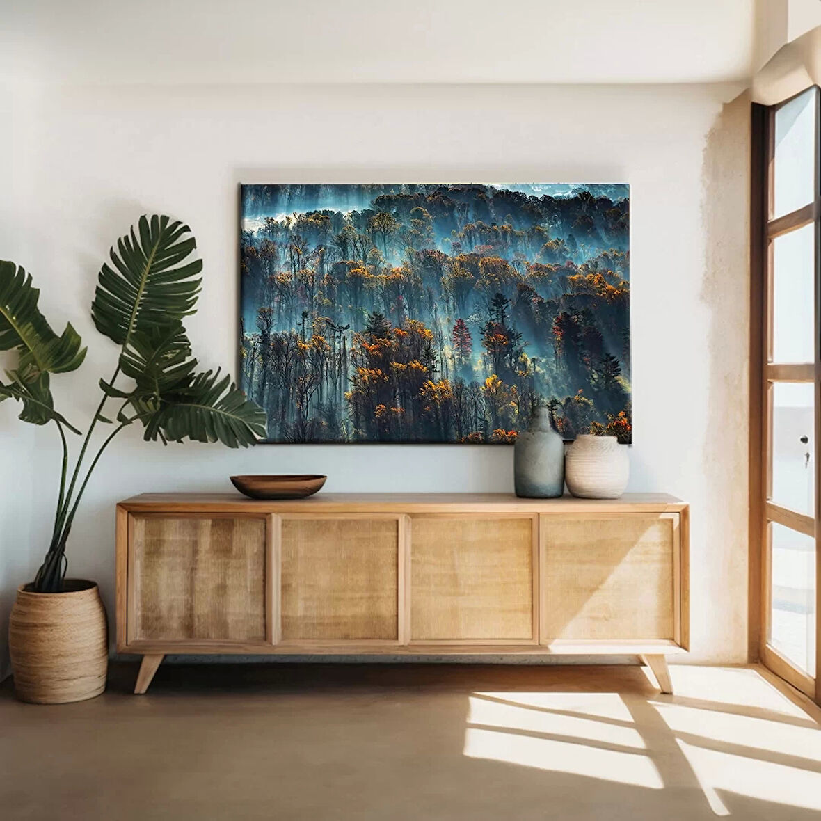 Sonbahardaki Orman Kanvas Tablo