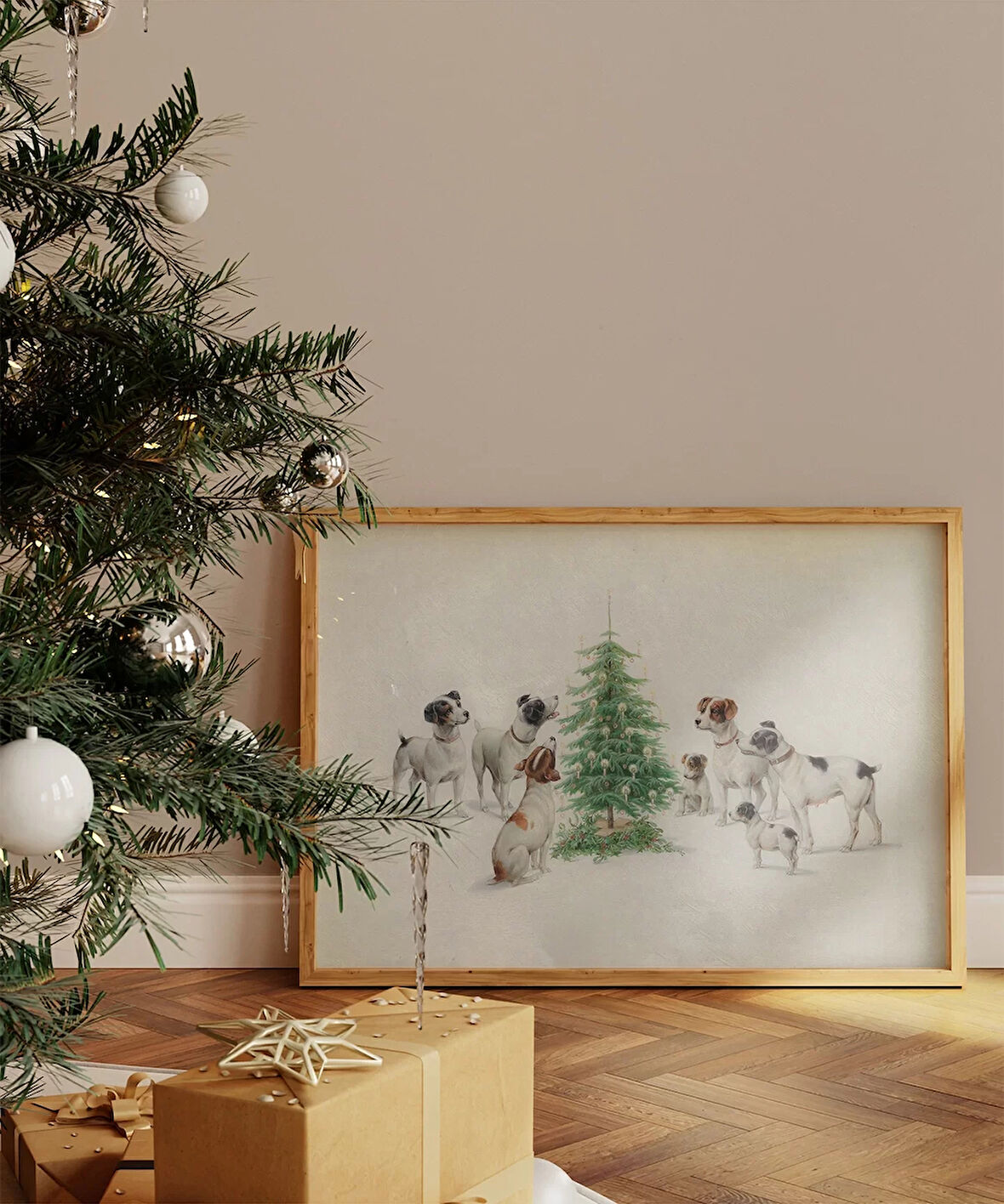 Çerçevesiz Poster Noel Ağacının Bekçileri