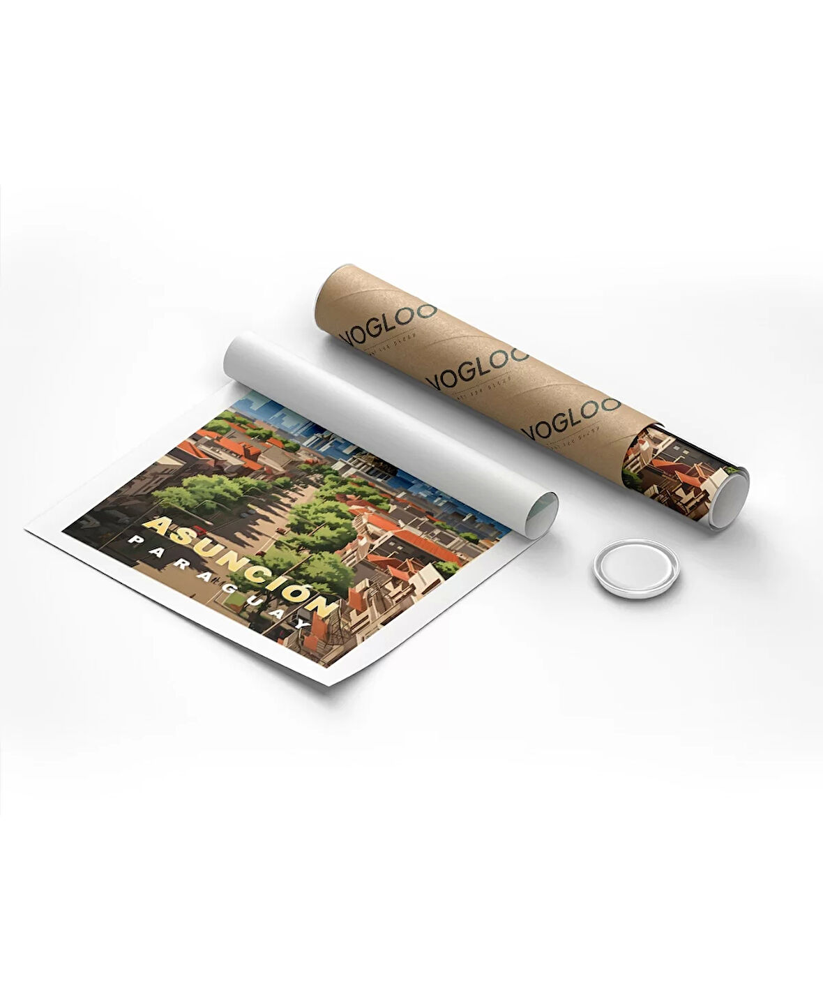 Çerçevesiz Poster Asunción’dan Görkemli Bir Manzara