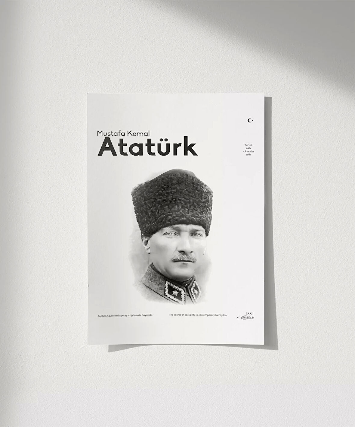 Çerçevesiz Poster Milli Mücadele Ruhu