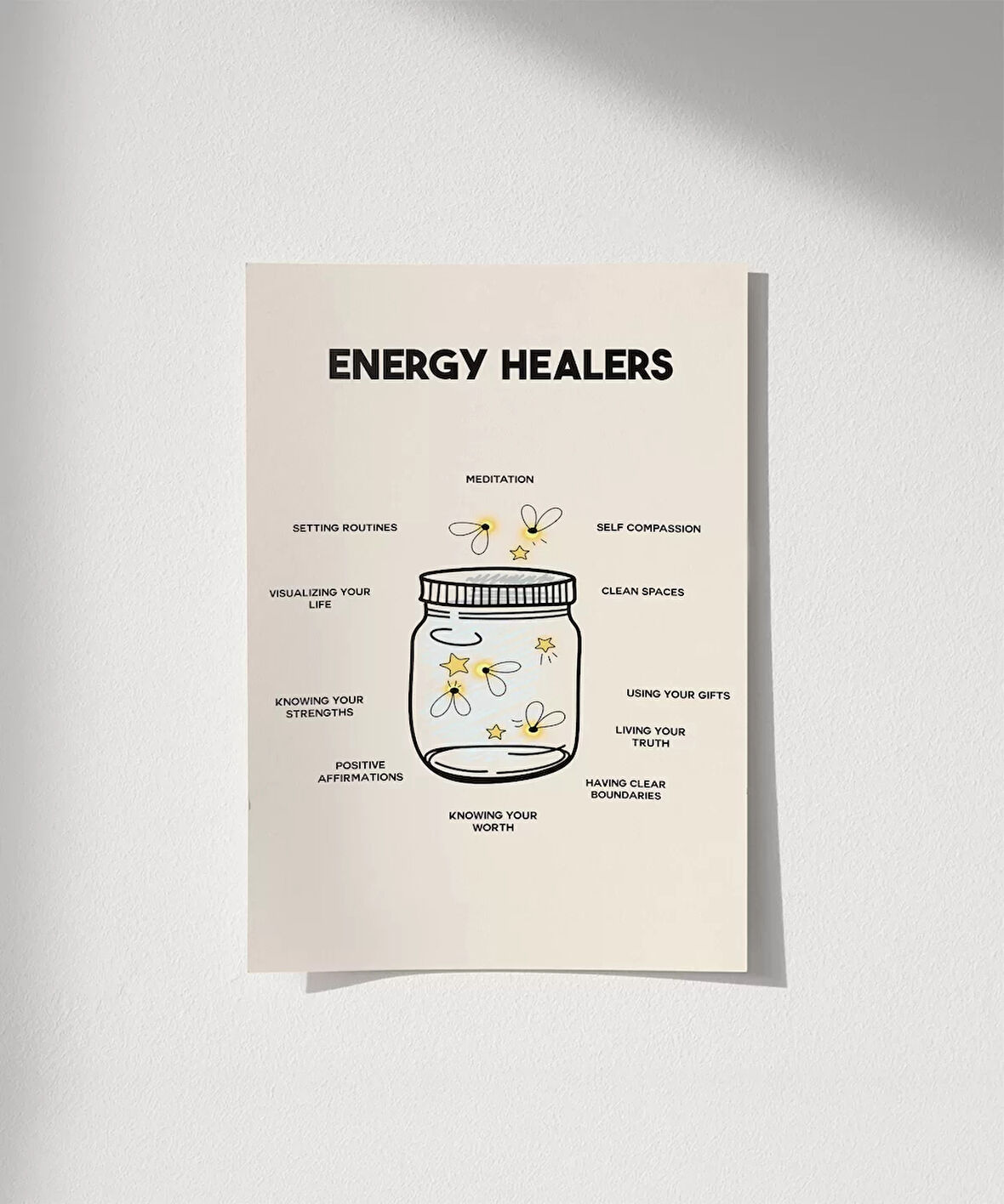 Çerçevesiz Poster Mırıldayan Denge