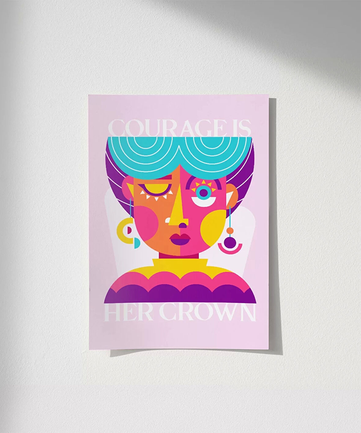 Çerçevesiz Poster Cesur Taç