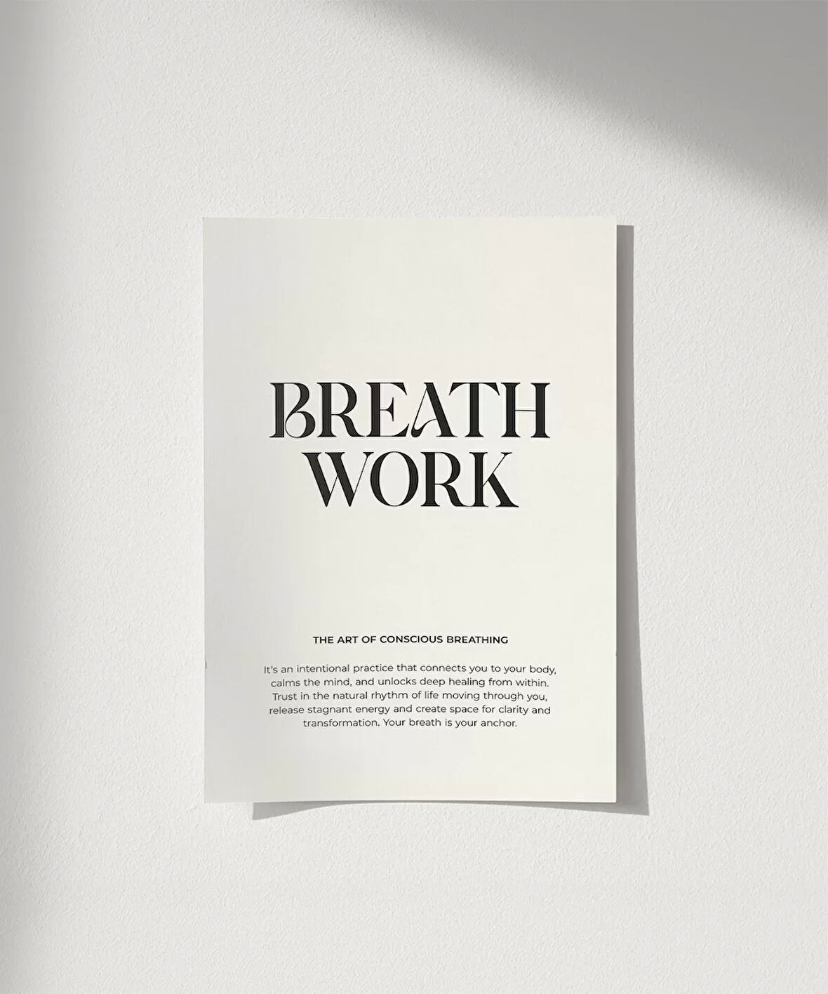 Çerçevesiz Poster Sakinlikte Güç