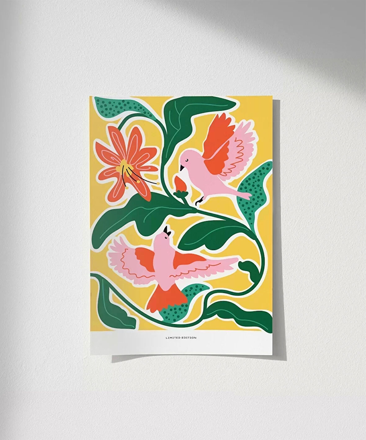 Çerçevesiz Poster Uçuşan Renkler